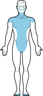 Electrolysis is commonly used to treat the ears, brows, cheeks, necklines, and groin of male clients. Commonly Treated Areas - Male